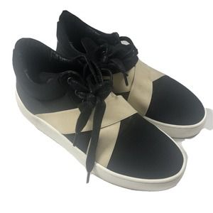 Filling Pieces Sneakers Women Size 6.5 36 EU Crisscross Strap Black